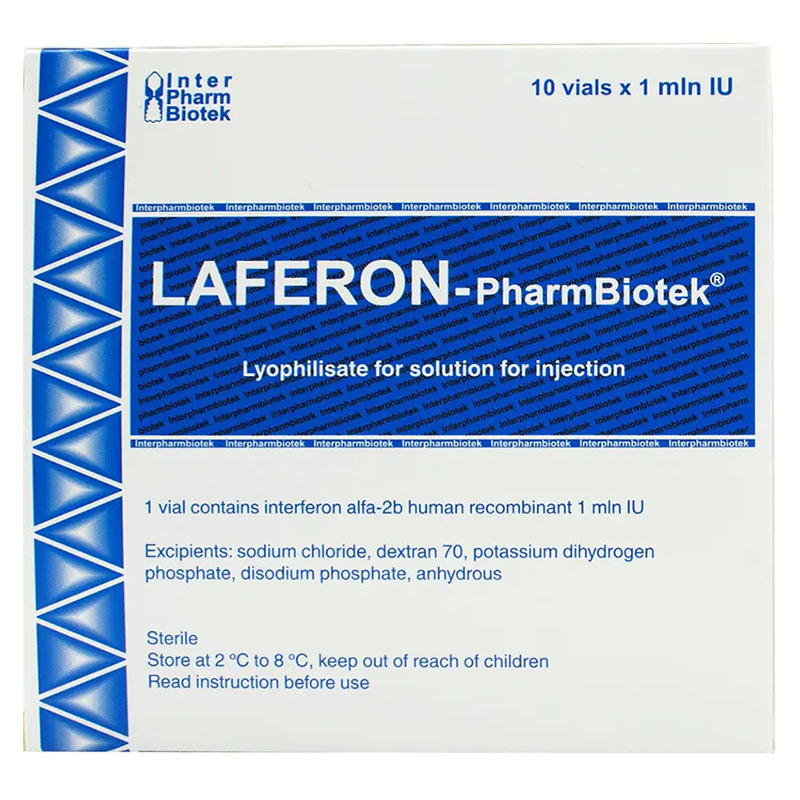 Лаферон порошок по 1 млн. МЕ во флаконе 1 шт. - Фармбиотек