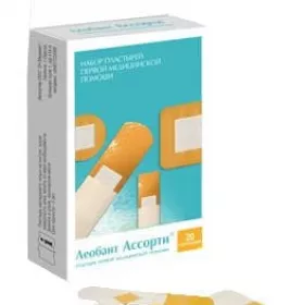 *Набір мед. пластирів Леобант асорті 19х72, 38х38, 10х40 №20