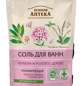 *Соль д/ванн Зеленая аптека Вербена и роз. дерево 500г