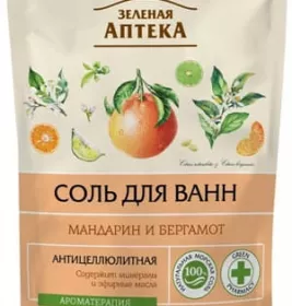 *Сіль д/ванн Зелена аптека Мандарин та бергамот 500г