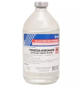 *Глюкоза-Новофарм р-н д/інф. 5% 400мл фл.