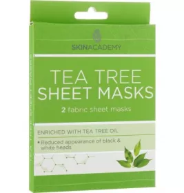 *Skin Academy маска тканинна Tea Tree 2шт