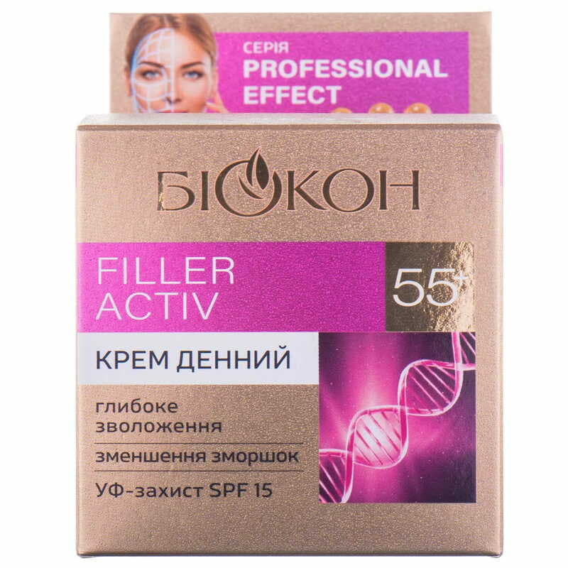 *Крем Біокон Prof Effect Filler Activ денний 55+ 50мл