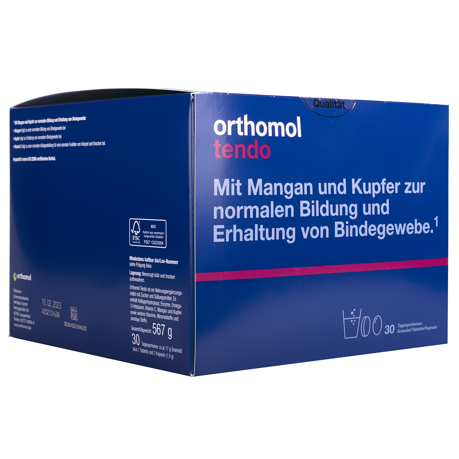 *ДУБЛЬ Orthomol Tendo (здоров'я зв'язкового апарату) №30