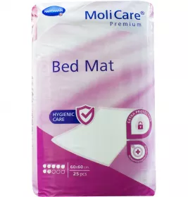 *Пелюшка поглинаюча гіг. MoliCare Premium Bed Mat 7 крапель 60 x 60 см 25шт