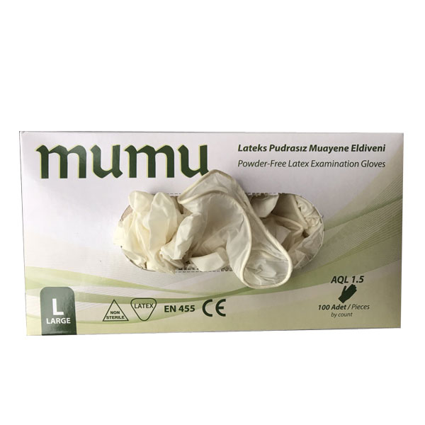 *Рукавички MUMU н/ст. латекс б/пудри р. L (пара)