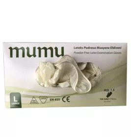 *Рукавички MUMU н/ст. латекс б/пудри р. L (пара)