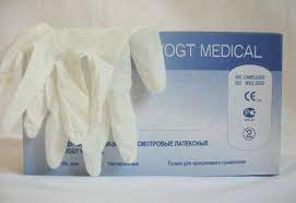 *Рукавички Vogt Medical н/ст. латекс. пудр. р. М (пара)