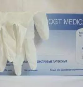 *Рукавички Vogt Medical н/ст. латекс. пудр. р. М (пара)