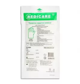 *Рукавички MediCare н/ст. латекс. б/пудри р. L (пара)
