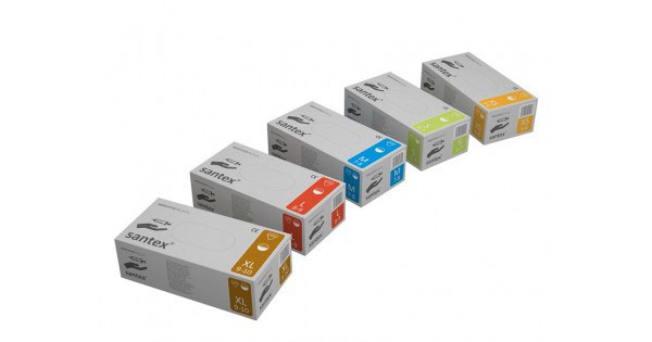 *Рукавички Santex н/ст. латекс. пудр. р. ХL (пара)