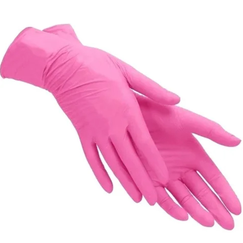 *Рукавички Style Grenadine н/ст. нітрил. темно-рож. р. М (50 пар)