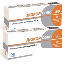 *Діокор Соло 80 табл. 80 мг №30 + 80 мг №10 Набір