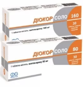 *Діокор Соло 80 табл. 80 мг №30 + 80 мг №10 Набір