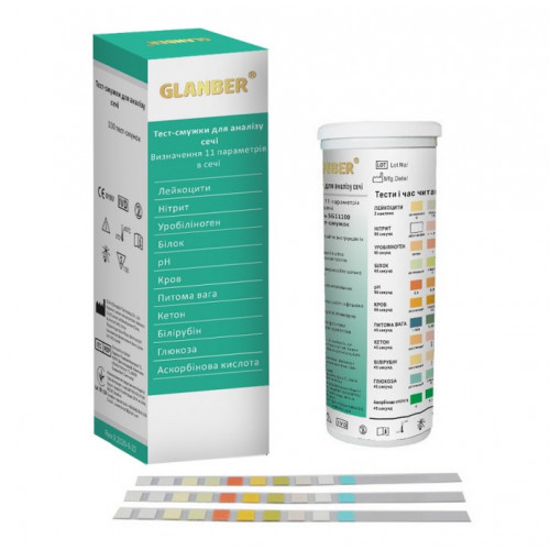 *Тест комплексний Glanber на 11 показників у сечі №100