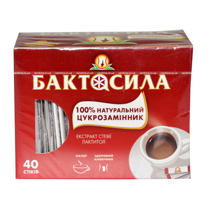 *Замінник цукру Стевіясан Бактосила 40 г