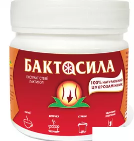 *Замінник цукру Стевіясан Бактосила 80 г