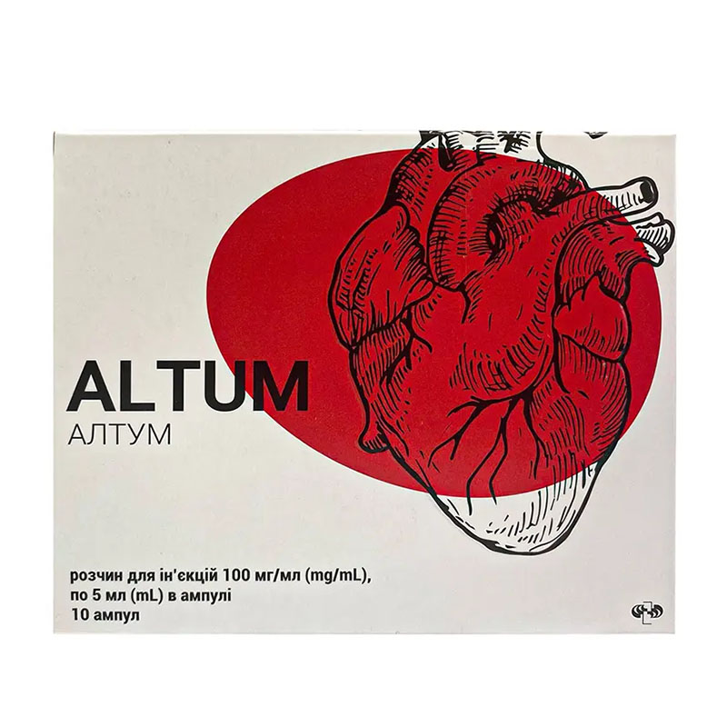 Алтум р-н д/ін. 100 мг/мл амп. 5 мл №10 Лекхім