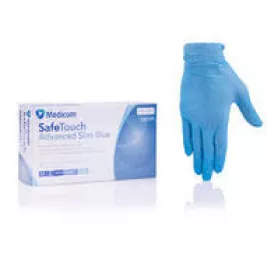 *Перчатки Safe-Touch см.нитр.н/ст.б/п.р. М черные (50 пар)