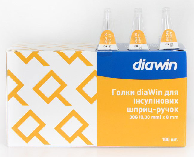 *Голки для шприц-ручок Diawin 30G 0,30 х 8 мм №100