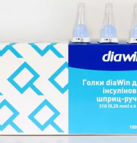 *Голка Diawin для шприц-ручки G31 (0,25*6мм) №100