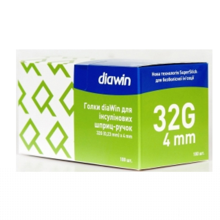 *Иглы для шприц-ручек Diawin 32G 0,23 х 4 мм №100