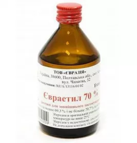 Євраетил 70% розчин по 100 мл у флаконі