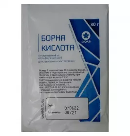 Борна кислота порошок по 30 г у пакеті - Віола