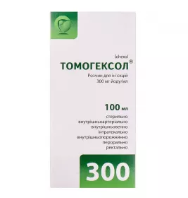 Томогексол розчин для ін'єкцій 300 мг йоду/мл по 100 мл у флаконі 1 шт.
