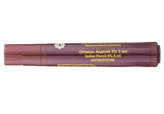 Олівець йодний 2.5% 5 мл