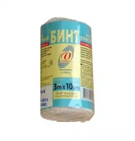 *Бинт еласт. фіксуючий 3м х 10см середнього розт. Білосніжка
