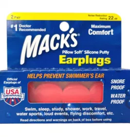 *Вкладки вушні Pilowsoft сил. помаранч. №2