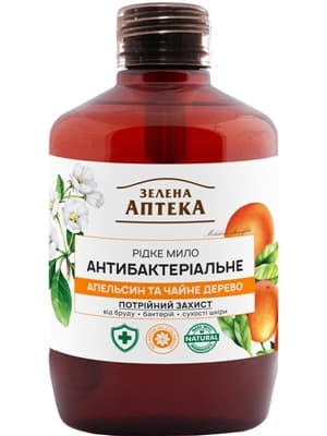 *ЗА мыло жидкое Антибактериальное Апельсин и чайное дерево 460мл *ЗА мыло жидкое Антибактериальное Апельсин и чайное дерево 460мл