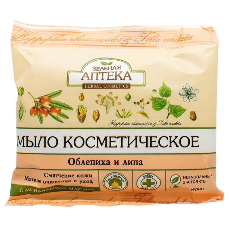 *ЗА Мыло Облепиха и липа 75г *ЗА Мыло Облепиха и липа 75г