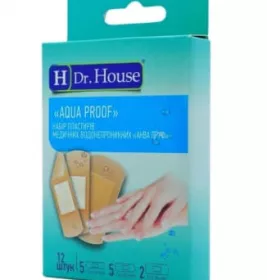 *Набор пластырей Dr.House Aqua proof мед. водостойких  №12