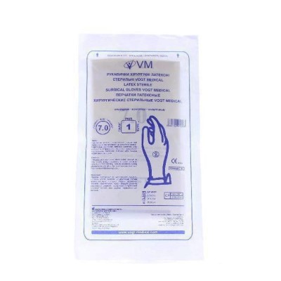 *Рукавички хір. VOGT MEDICAL латексні стер. р.7