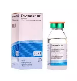 Ультравист 300 раствор 300 мг/мл по 100 мл во флаконе 1 шт.