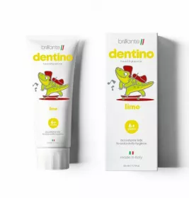 *Brillante Dentino зубна паста-гель дитяча Lime 6+ років 50мл
