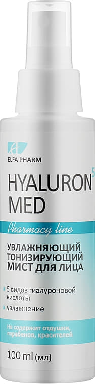 *Elfa Pharm Hyaluron5 Med мист тонизирующий д/лица 100мл