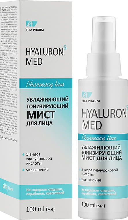 *Elfa Pharm Hyaluron5 Med міст тонізуючий д/обличчя 100мл