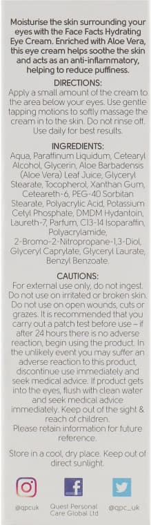 *Крем Face Facts Hydrating вокруг глаз 25мл