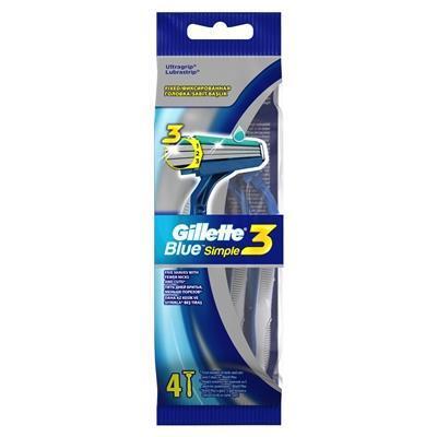 *Станок GILLETTE Blue Simple III муж. №4 *Станок GILLETTE Blue Simple III муж. №4