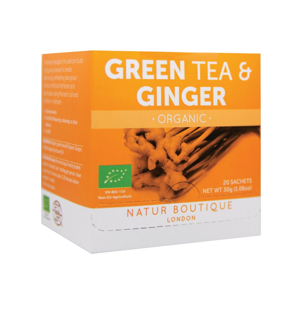 *Natur Boutique Чай Зелений з імбирем (органік) №20