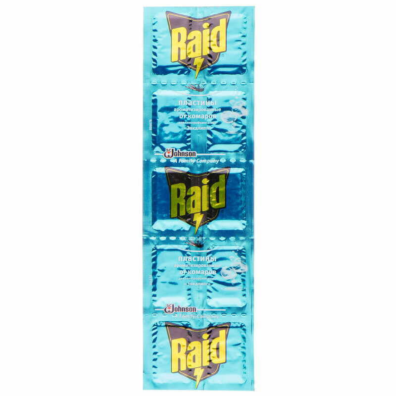 *Raid пластини д/фумігатора Евкаліпт №10