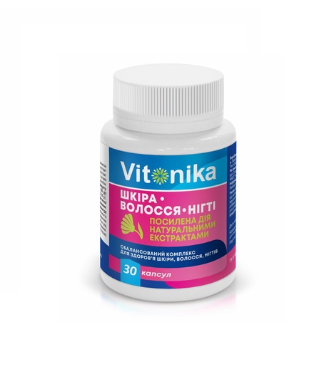 *Vitonika дієт.доб.Шкіра-волосся-нігті капс.№30