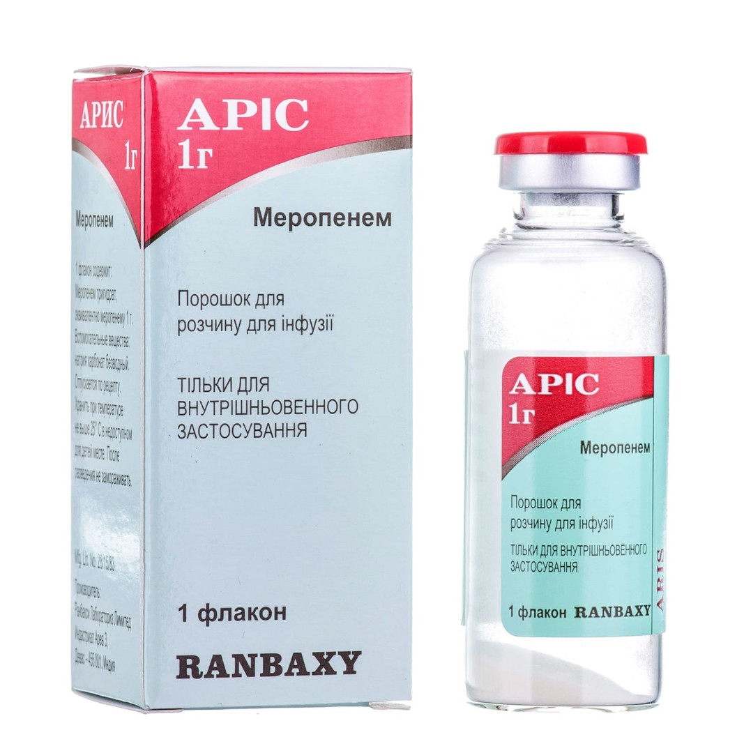 *Аріс пор. д/р-ну д/ін флак. 1000мг