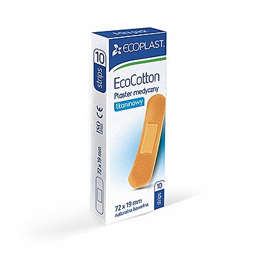 *Набір пластирів ECOPLAST медичний тканий 7,2*3,8см №10