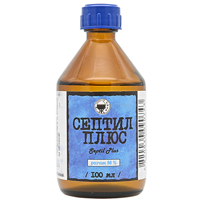 Септил Плюс розчин спиртовий 96% по 100 мл у флаконі 1 шт.