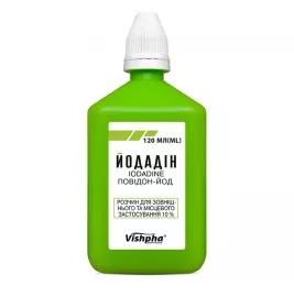 Йодадин розчин 10% по 120 мл у флаконі