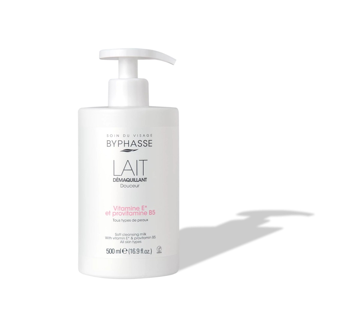 Молочко Byphasse, що очищує, для зняття макіяжу 500мл